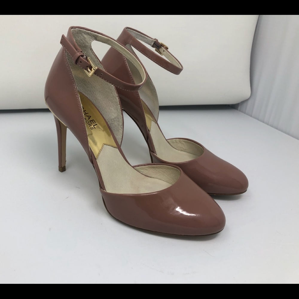 Michael Kors Patent Leather Ankle Heels Size 7